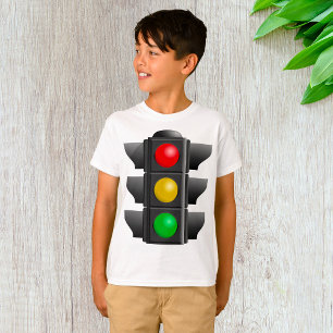 Camiseta Señal verde amarilla roja de luces de tráfico