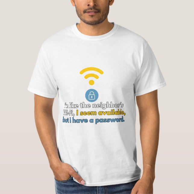 Camiseta Señal Wifi: Como el Wi-Fi del vecino (Anverso)