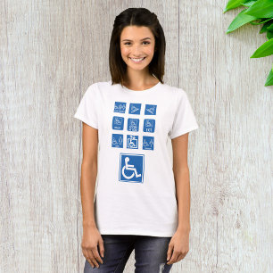 Camiseta Señales de Accesibilidad para Sillas de Ruedas