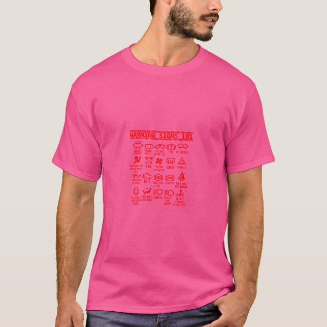 Camiseta Señales de advertencia 101 Carne mecánica automáti (Anverso)