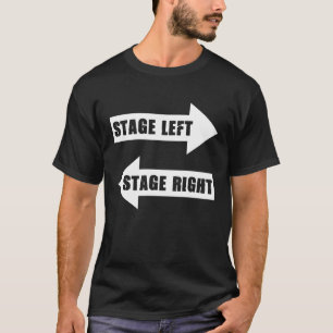 Camiseta Señales de izquierda del escenario derecha del esc