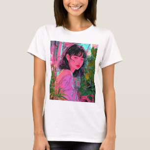 Camiseta Señales de neón, estilo Akira,