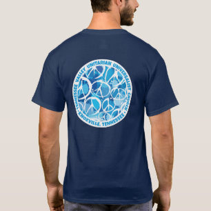 Camiseta Señales de paz de TVUUC en tonos azules