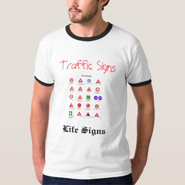 CAMISETA SEÑALES DE TRÁFICO DIVERTIDAS (Anverso)
