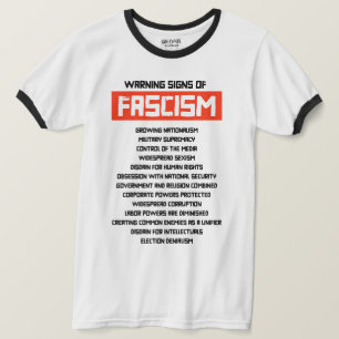 Camiseta Señales tempranas de advertencia de fascismo