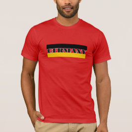 Camiseta Sencilla bandera alemana moderna de Alemania