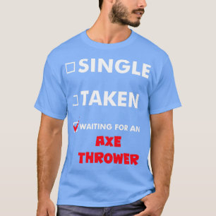 Camiseta Sencilla De Ax En Espera De Un Lanzamiento De Ax