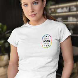 Camiseta sencilla de negocios con logo