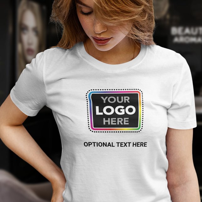 Camiseta sencilla de negocios para mujeres con log (Subido por el creador)