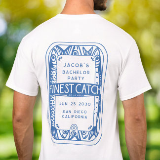 Camiseta Sencilla Despedida de Soltero Pesca Chico Viaje de