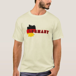 Camiseta Sencilla Germania moderna Alemania Letra Art Lette