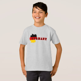 Camiseta Sencilla Germania moderna Alemania Letra Art Lette