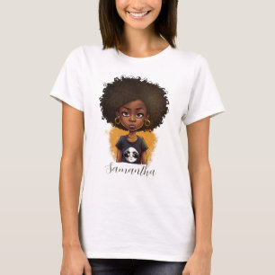 Camiseta Sencilla mujer africana