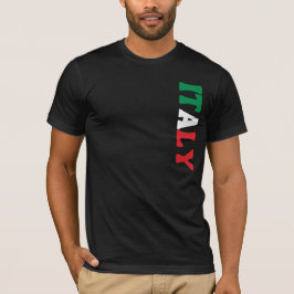 Camiseta Sencilla vestimenta moderna italiana de bandera na