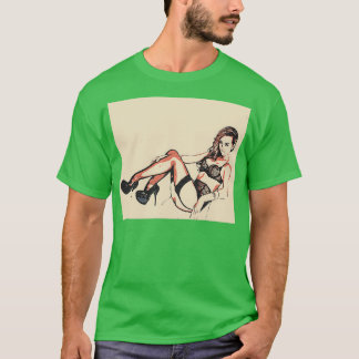 Camiseta Sencillamente encaja un chica hermoso en lencería