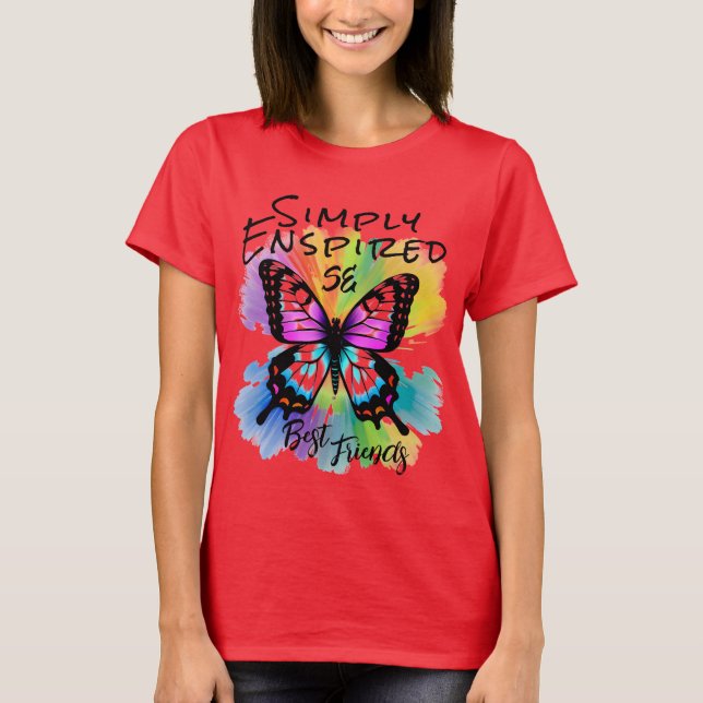 Camiseta Sencillamente Enspired Best Friends Butterfly (Anverso)