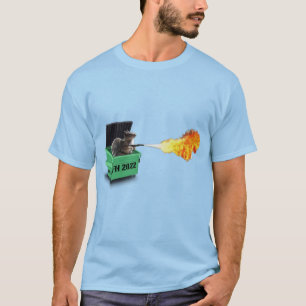 Camiseta Sencillamente Firecracker Dumpster Fire Color Tee