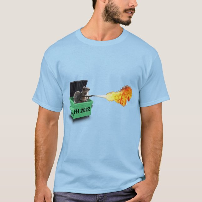 Camiseta Sencillamente Firecracker Dumpster Fire Color Tee (Anverso)