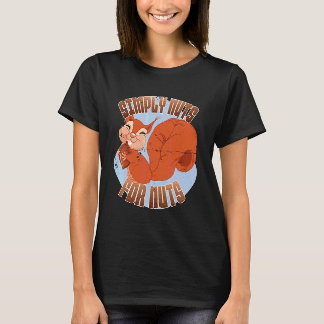 Camiseta Sencillamente Nueces Para Ardilla De Nueces (Anverso)