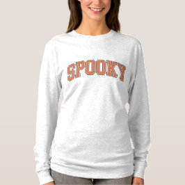 Camiseta Sencillo Collegiate Halloween Manga larga T-S