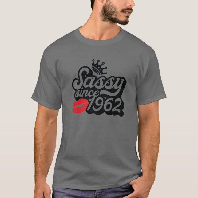 Camiseta Sencillo Desde 1962 Fabulosos Regalos De Cumpleaño (Anverso)
