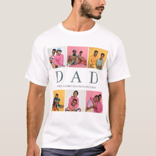 Camiseta Sencillo Día de los Padres Modernos Papá 6 familia