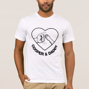 Camiseta Sencillo escaparate negro perro y papa