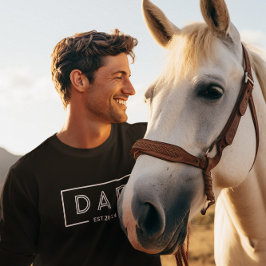 Camiseta Sencillo Marco Blanco Moderno-Papá Este. 2024