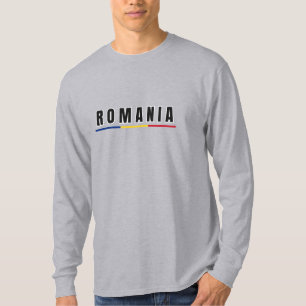 Camiseta Sencillo Moderno Arte Rumania Carta Recuerdo