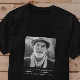 Camiseta Sencillo recuerdo conmemorativo moderno con foto p