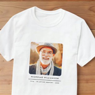 Camiseta Sencillo recuerdo conmemorativo moderno con foto p
