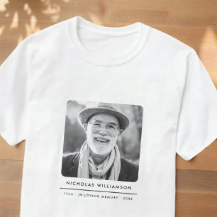 Camiseta Sencillo recuerdo conmemorativo moderno con foto p