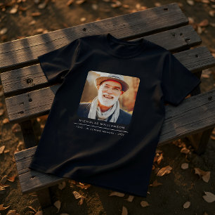 Camiseta Sencillo recuerdo conmemorativo moderno con foto p
