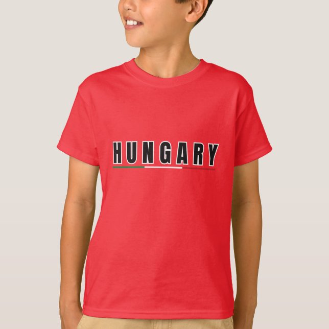 Camiseta Sencillo recuerdo de la bandera húngara hungría mo (Anverso)