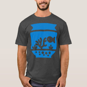 Camiseta Sencillo tazón de pescado azul