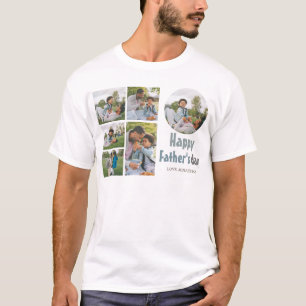 Camiseta Sencillo y elegante Collage de fotos del Día del P