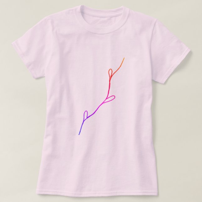 Camiseta Sencillo y elegante logo de la empresa T (Diseño del anverso)