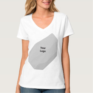 Camiseta Sencillo y elegante logo personalizado aquí