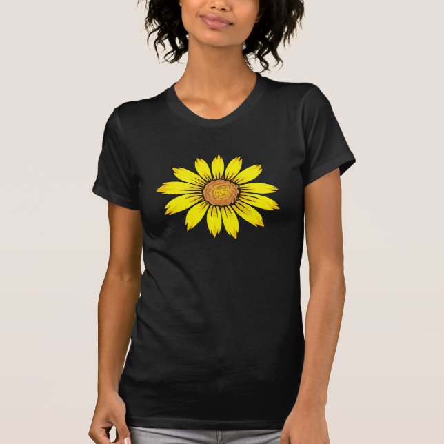 Camiseta Sencillos árboles de girasol (Anverso)
