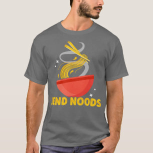 Camiseta Send Noods Graciosa Ramen Noodle Lover Food Pun No