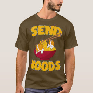 Camiseta Send Noods Kawaii Gerbil Hamster Ramen Noodles