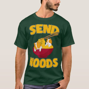 Camiseta Send Noods Kawaii Gerbil Hamster Ramen Noodles