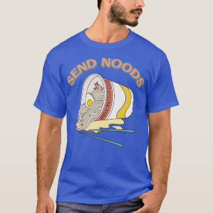 Camiseta Send Noods Ramen Noodle Cup Bowl de comida japones