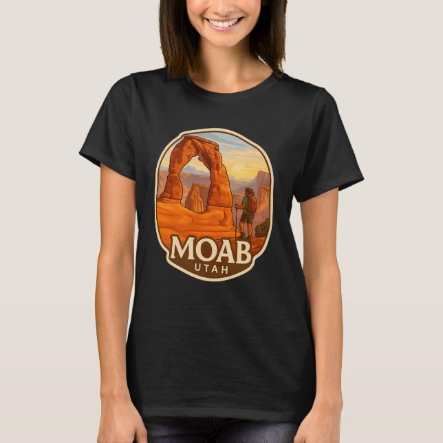Camiseta Senderismo a Delicate Arch, Moab Utah (Anverso)