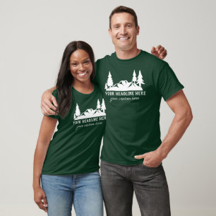 Camiseta Senderismo, acampada, al aire libre, personalizado