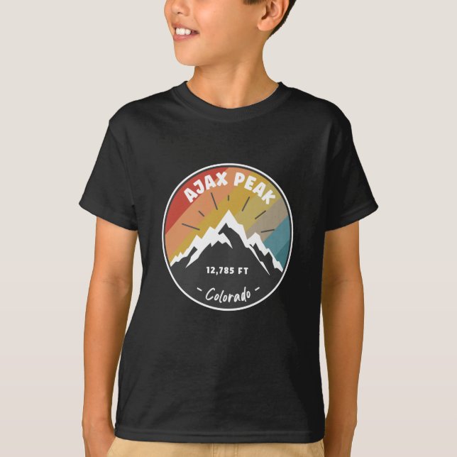 Camiseta Senderismo Ajax Peak Colorado (Anverso)