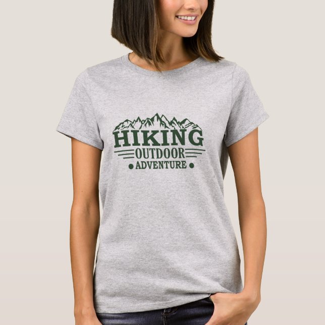 Camiseta Senderismo al aire libre, aventura de senderismo (Anverso)