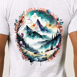 Camiseta Senderismo al aire libre, madre naturaleza, montañ