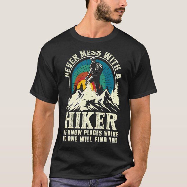 Camiseta Senderismo Al Aire Libre Nunca Se Puede Hacer Send (Anverso)