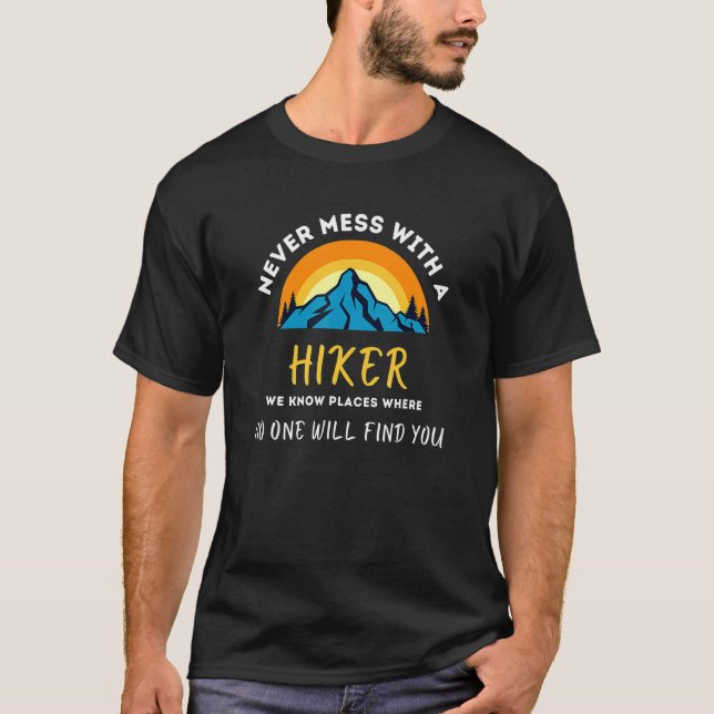 Camiseta Senderismo Al Aire Libre Nunca Se Puede Hacer Send (Anverso)